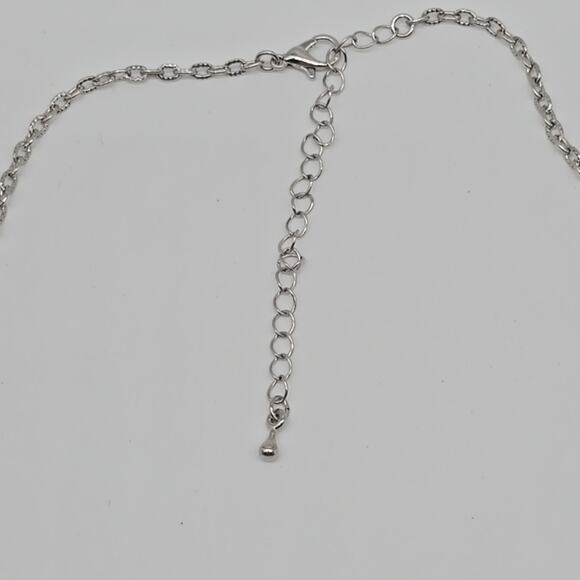 Diamonds International Diamond Heart Pendant 18" Necklace Silver Gold Finish - Picture 6 of 9